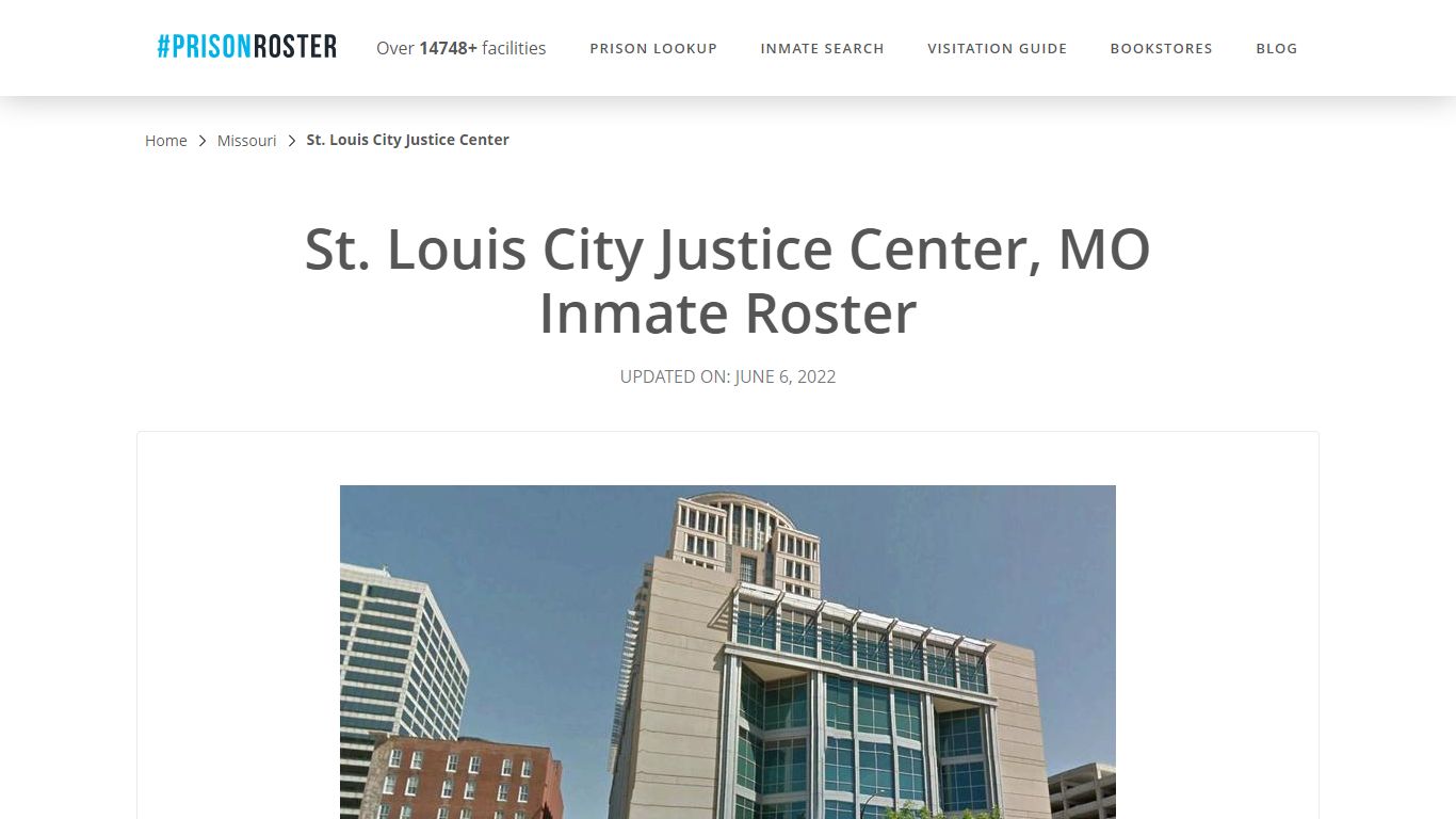 St. Louis City Justice Center, MO Inmate Roster - Prisonroster