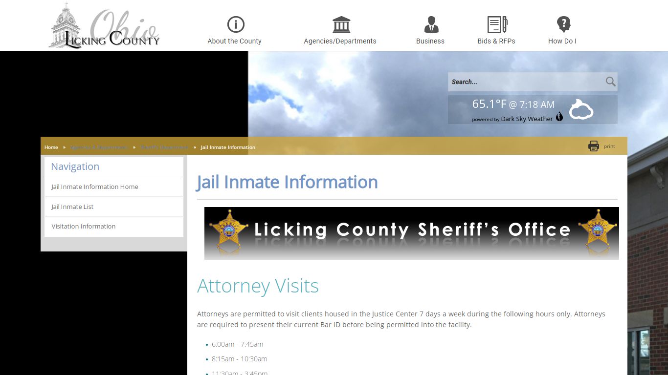 Licking County - Jail Inmate Information